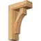 Ekena Millwork Westlake Block Rough Sawn Bracket w/ Offset Brace, Western Red Cedar, 6"W x 16"D x 24"H BKT0604X16X24WTL05RWR - alternate 1